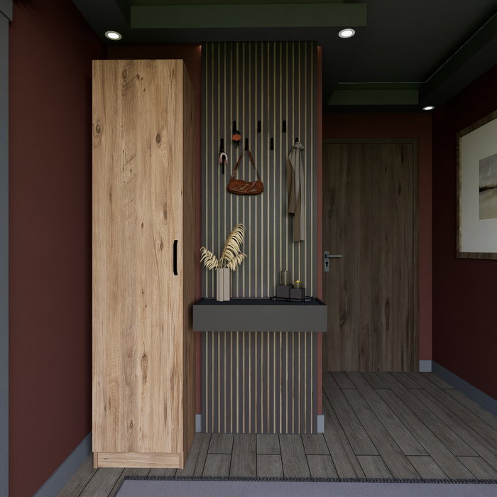 Hanah Home Yaman 1 Door - Nogal Hanah Home Yaman 1 Door - Nogal